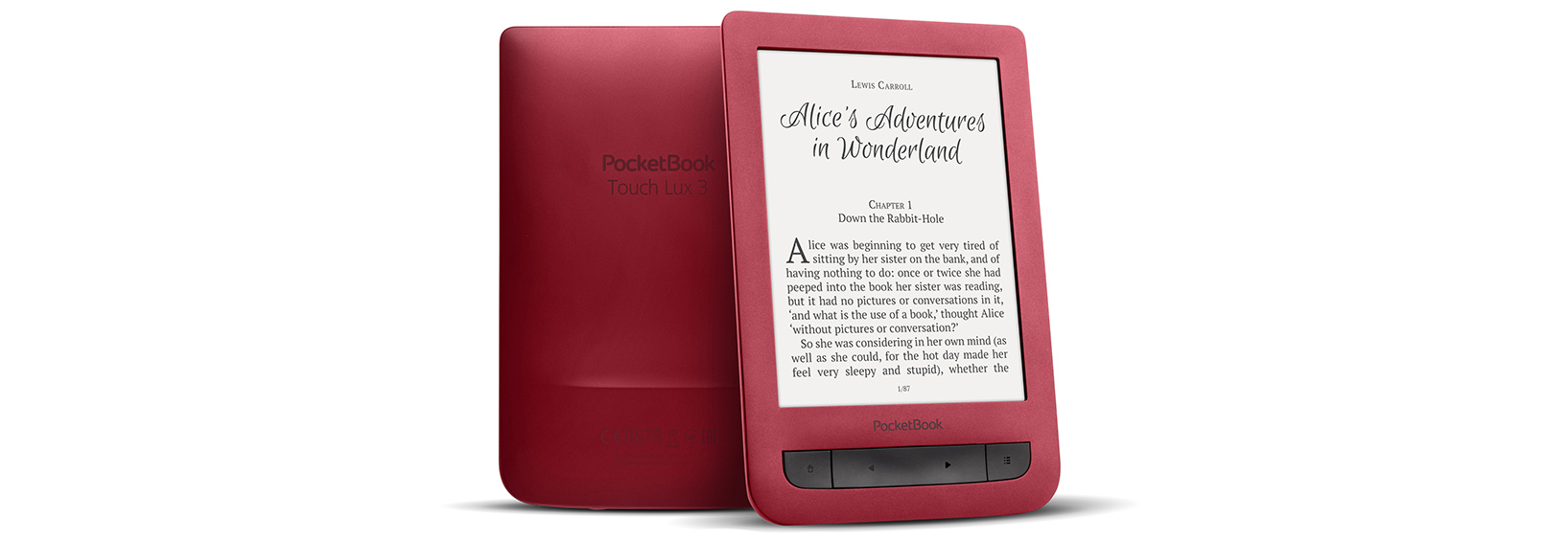 PocketBook Touch Lux 3 Ruby Red - inspired by passion