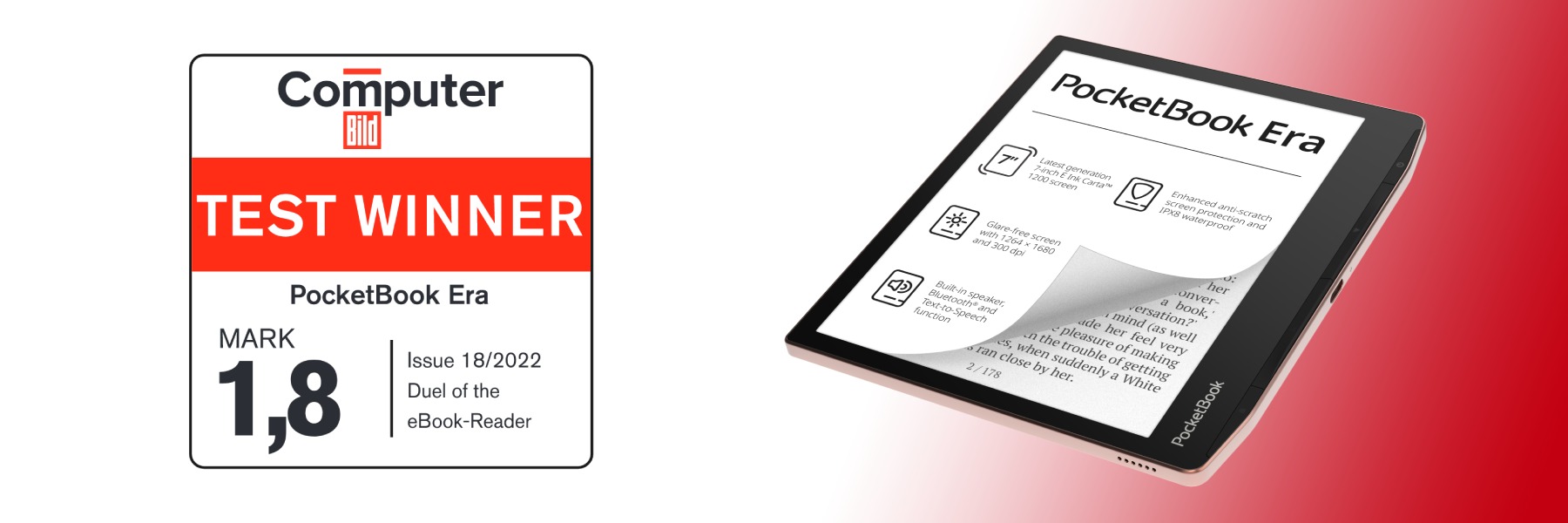 PocketBook Era is the winner of a big e-reader test by Computer Bild