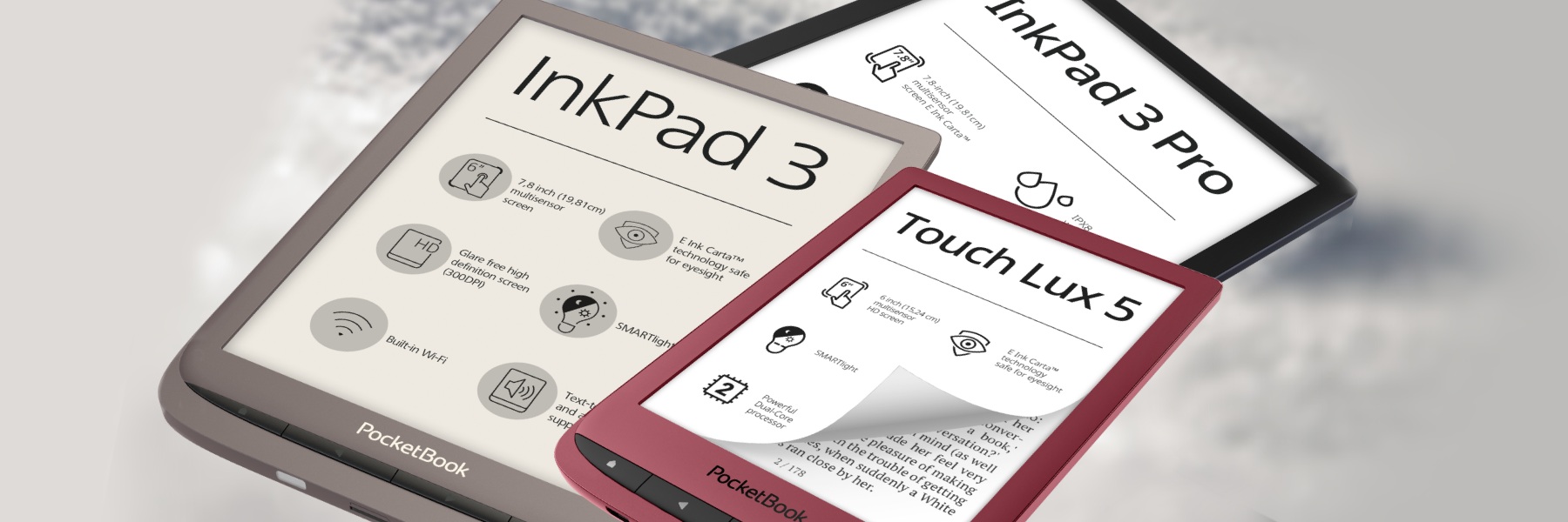 Firmware 6.7 for five PocketBook models: better sound and other improvements