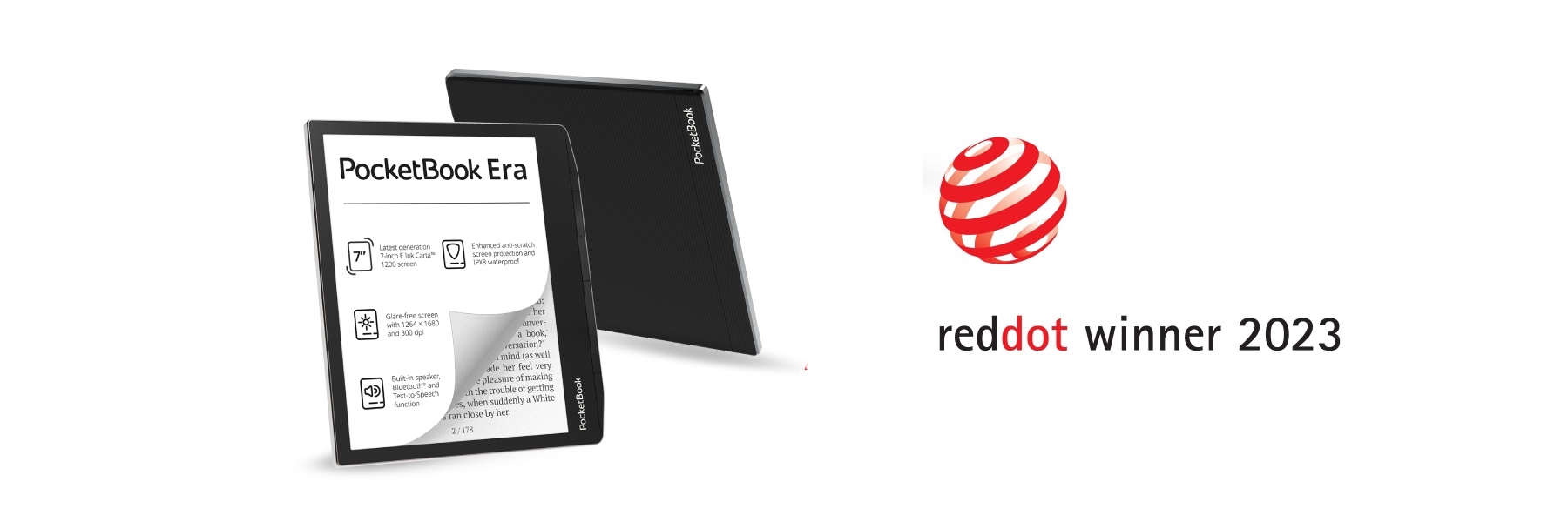 The e-reader with the best design: PocketBook Era received the prestigious Red Dot Award