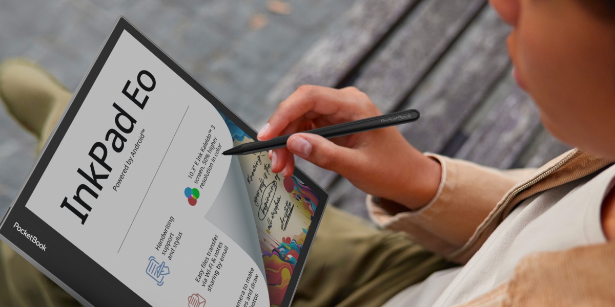 PocketBook InkPad Eo: powerful 10.3-inch e-note with a color E Ink Kaleido 3 screen 